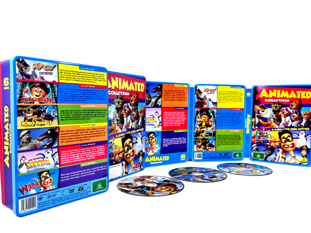 Animated Movie Collection DVDs (COLLECTOR'S TIN) *RARE BOX SET* - Image 6