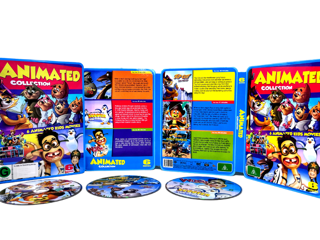Animated Movie Collection DVDs (COLLECTOR'S TIN) *RARE BOX SET* - Image 4