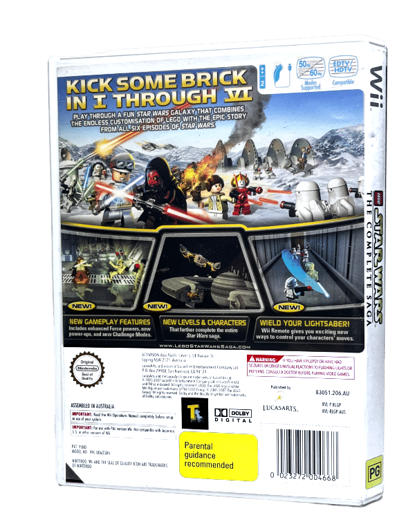 Video Game Wii Star Wars Complete Saga Price LEGO Star Wars The