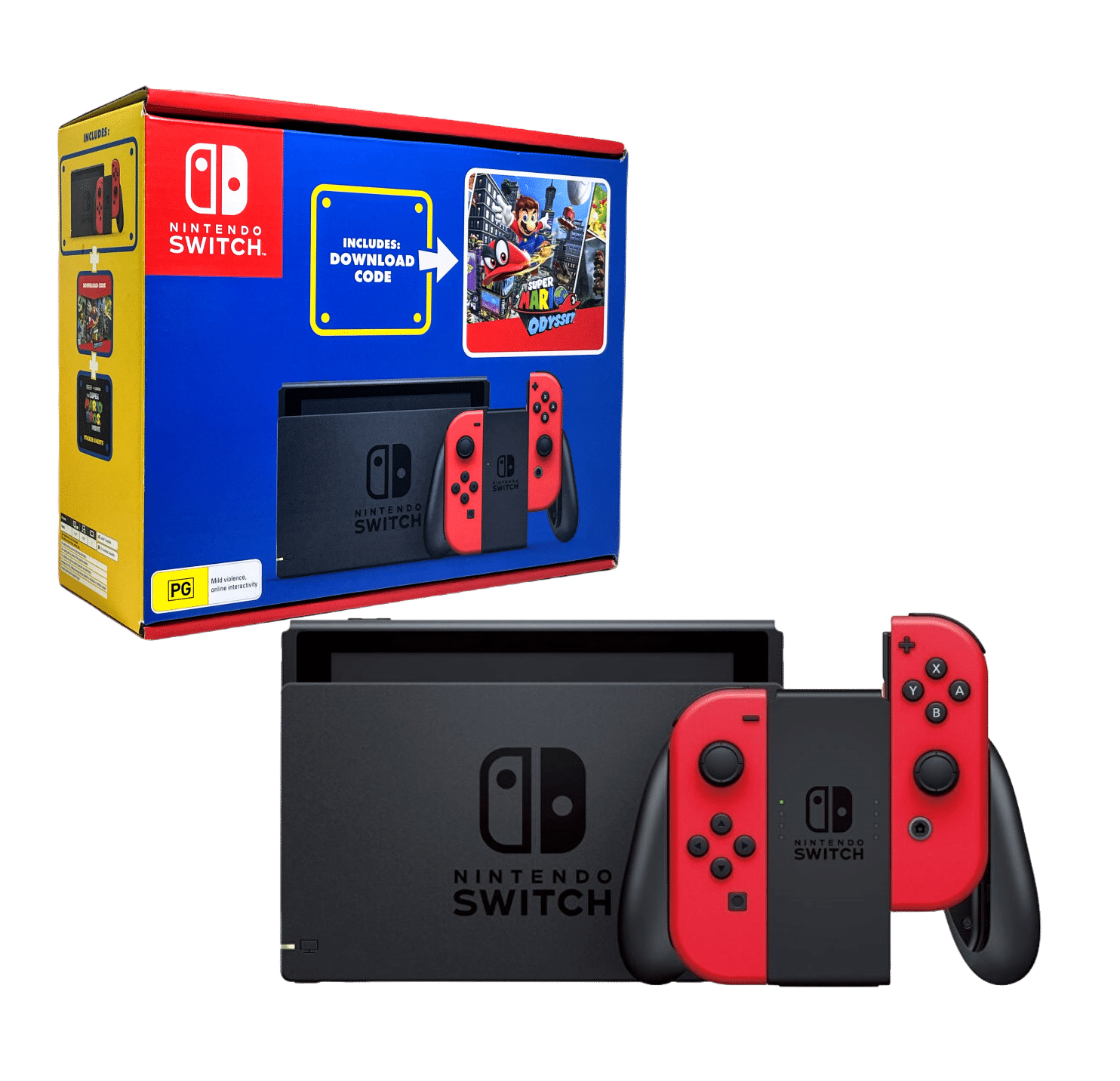 Nintendo Switch Console + Super Mario Odyssey Bundle