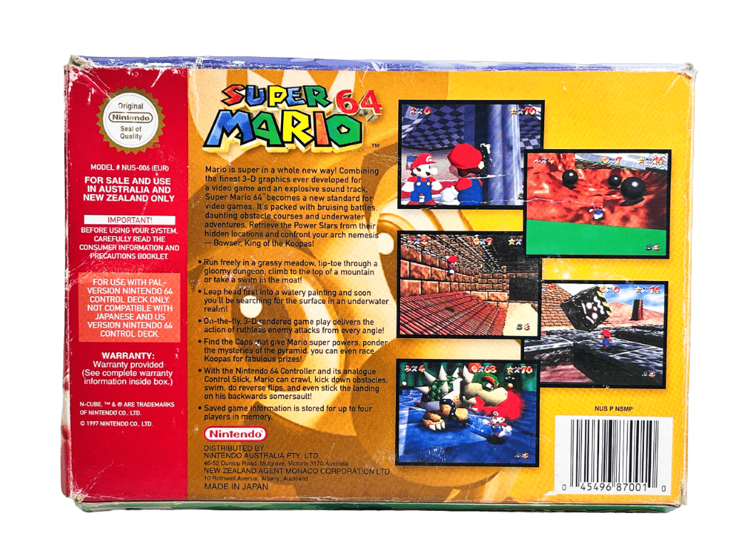 Super Mario 64 N64 Australia Super Mario 64 Nintendo GameStop