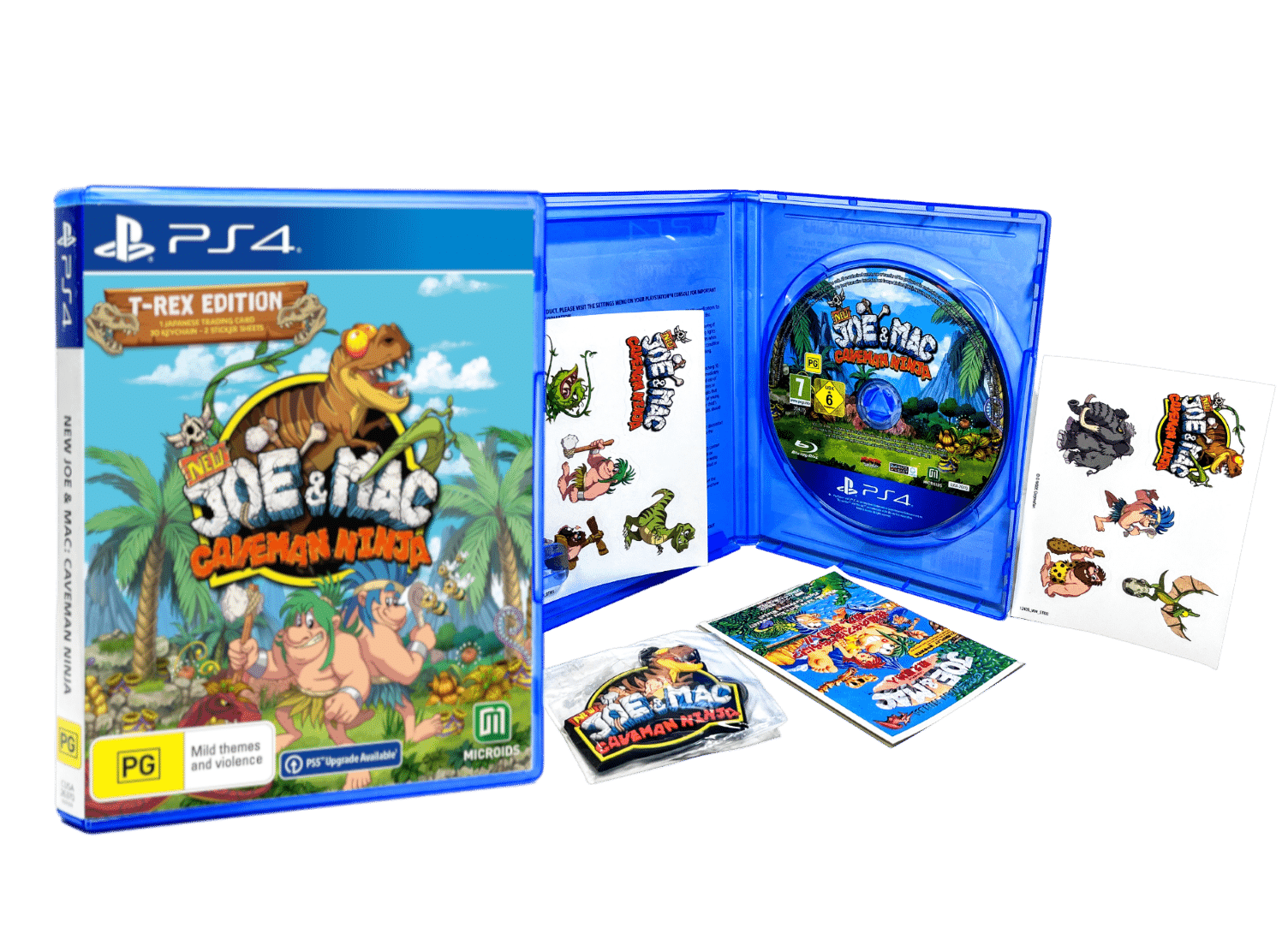 New Joe & Mac: Caveman Ninja T-Rex Edition (PS4)