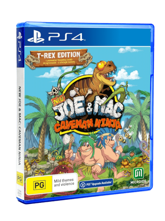 New Joe & Mac: Caveman Ninja T-Rex Edition (PS4)