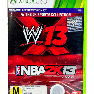 WWE '13 (WWE 2K13) PLUS NBA 2K13 for XBox 360
