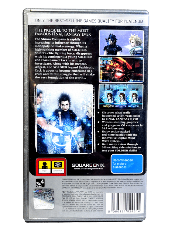 CRISIS CORE Final Fantasy VII (PSP)