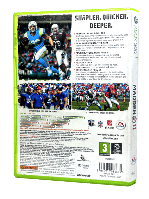 MADDEN NFL 11 (XBox 360)