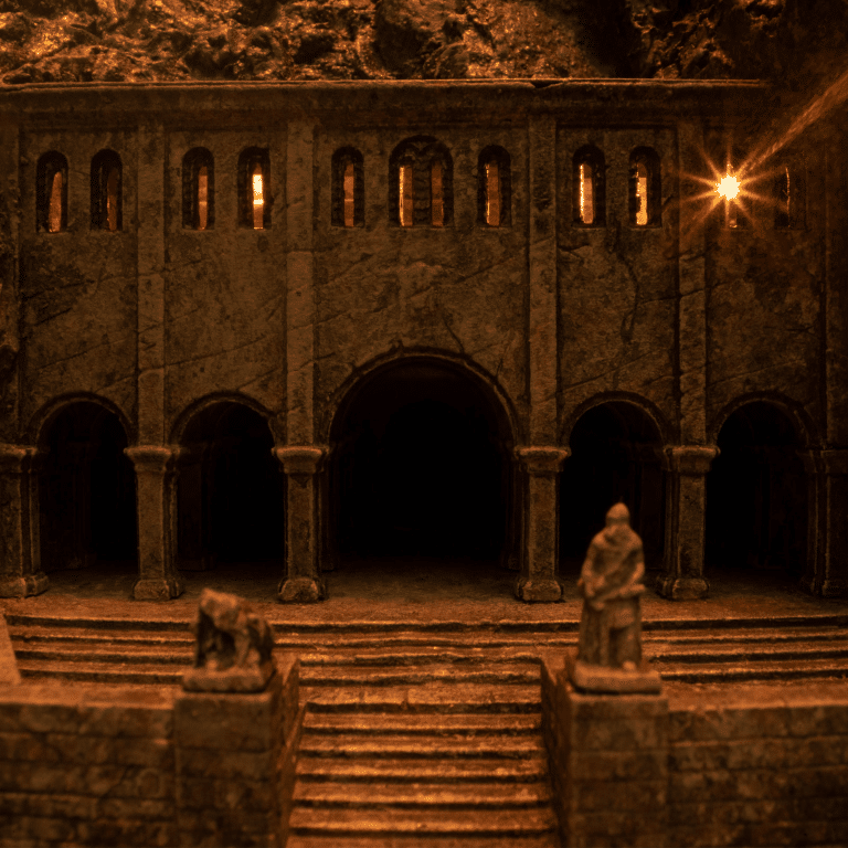 Weta Lord of the Rings Helm's Deep - 10 inch Environment Statue 1 (Medium)