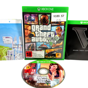 Grand Theft Auto 5 GTA V (GTA 5) Xbox One *COMPLETE WITH MAP & MANUAL*
