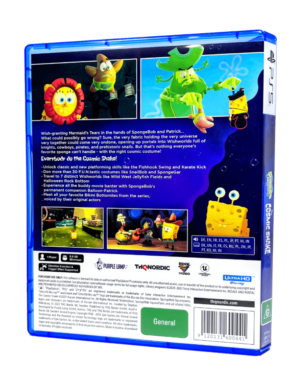Spongebob Squarepants: The Cosmic Shake (PS5)