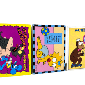 THREE (3) x Rare 1994 SIMPSONS Skybox Cards (CHASE CARD INCLUDED)