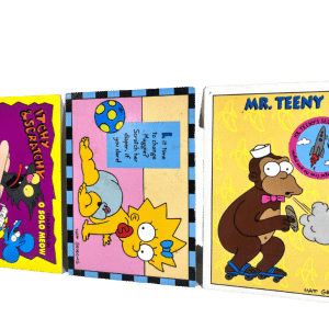 THREE (3) x Rare 1994 SIMPSONS Skybox Cards (CHASE CARD INCLUDED)