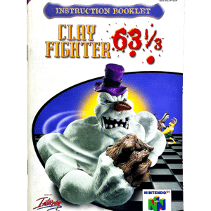 Clay Fighter 63 & 1/3 (N64 MANUAL)