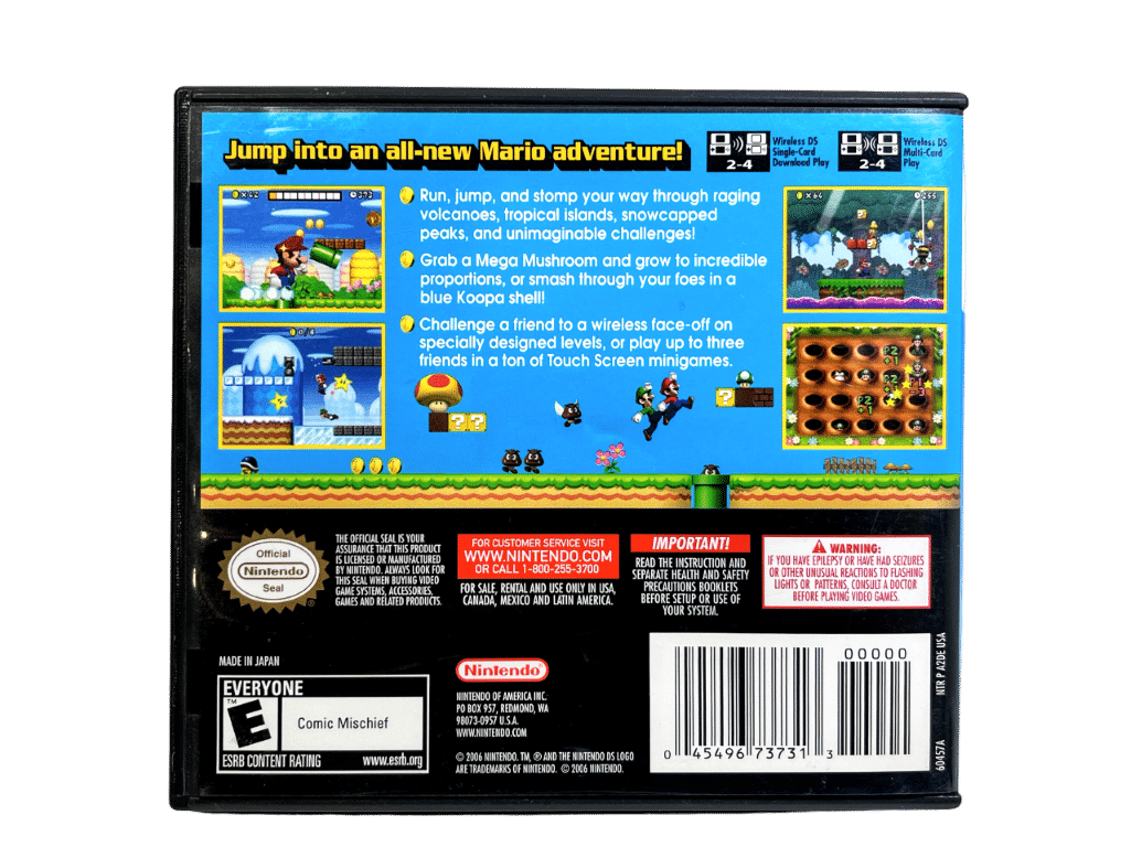 New Super Mario Bros Ds Cover Art New Super Mario Bros (NDS) *MINT