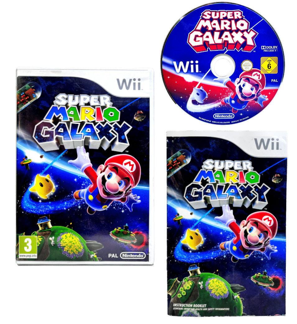 Super Mario Galaxy (Wii) *MINT COMPLETE* Appleby Games
