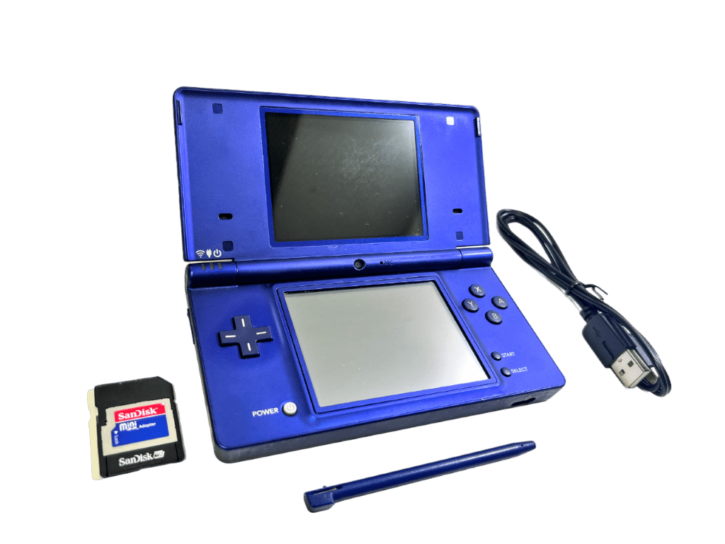 Nintendo DSi + Charger + Stylus + SD Memory Card
