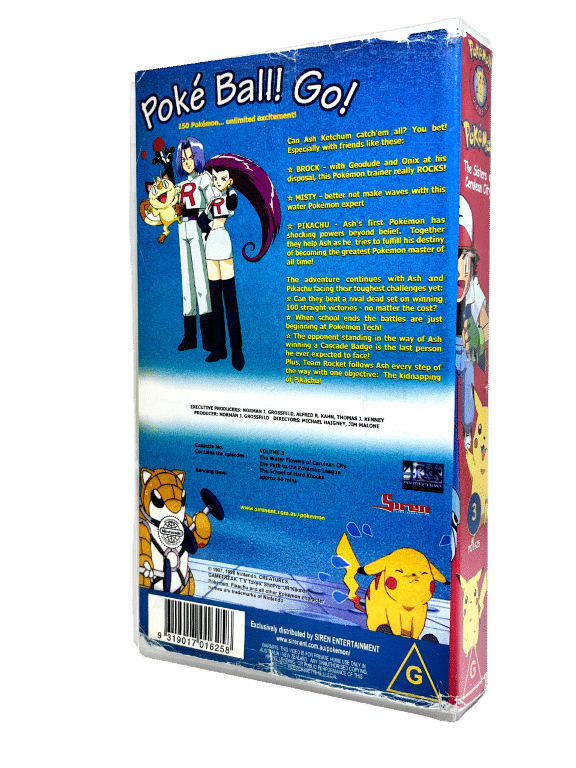 POKEMON The Sisters of Cerulean City (VHS, 1997)