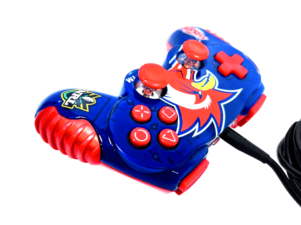 Limited NRL Rugby League Live Easter Suburbs Roosters (Brad Fittler) Limited Edition PS2 Controller for use with SONY PlayStation 2
