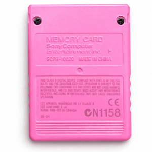 PINK PS2 Memory Card