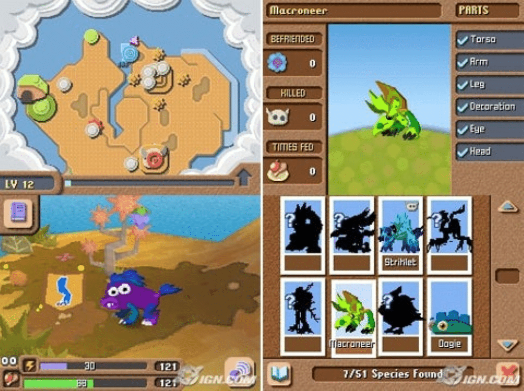 SPORE Creatures (Nintendo DS) - Image 2