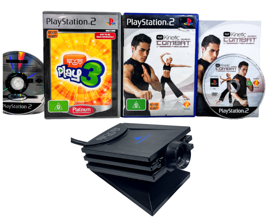 EyeToy Camera + TWO Eyetoy Games (PS2) *CAMERA BUNDLE*