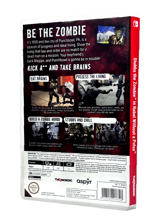 Stubbs The Zombie in Rebel Without A Pulse (Nintendo Switch)