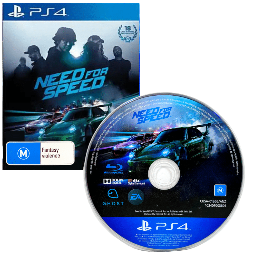 NEED FOR SPEED PS4 game