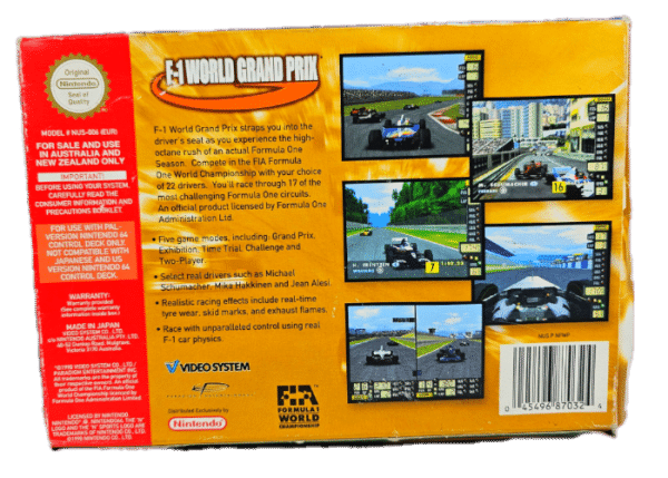 F1 World Grand Prix (N64) *BOXED NO MANUAL* - Image 2