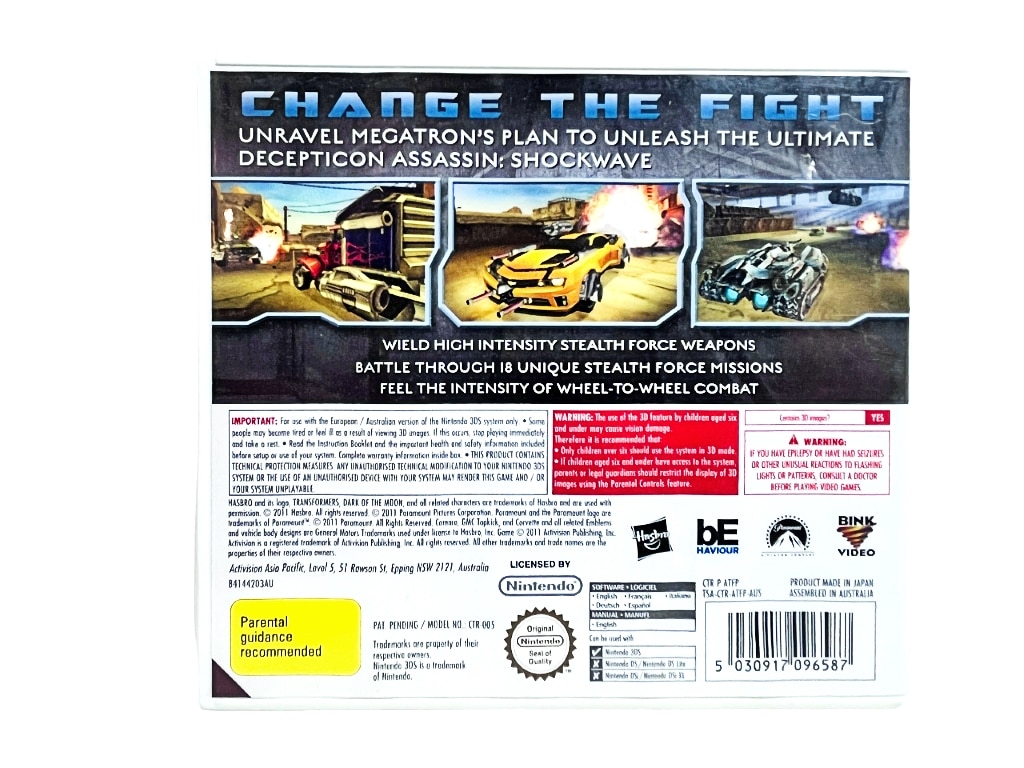 TRANSFORMERS: Dark of the Moon (3DS)