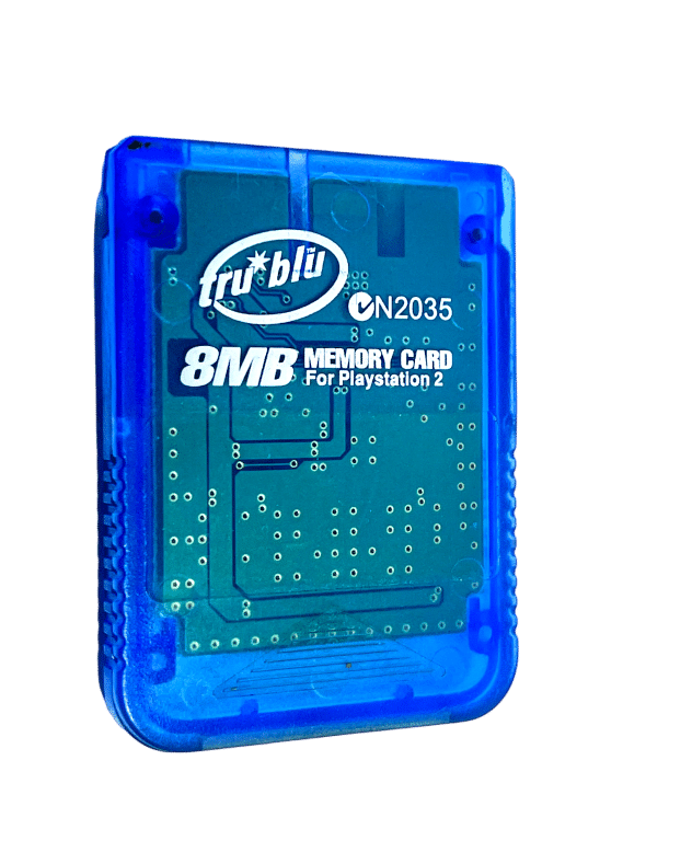 Tru Blu PlayStation 2 Memory Card (PS2) Translucent Blue