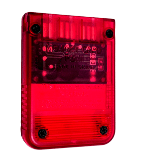 Tru Blu PlayStation Memory Card (PS1) Translucent Red