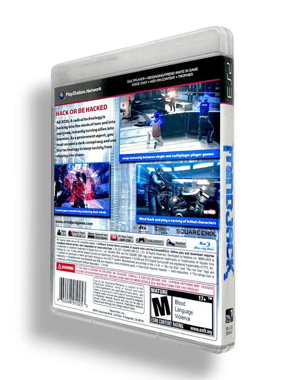 MINDJACK (PS3) *RARE*