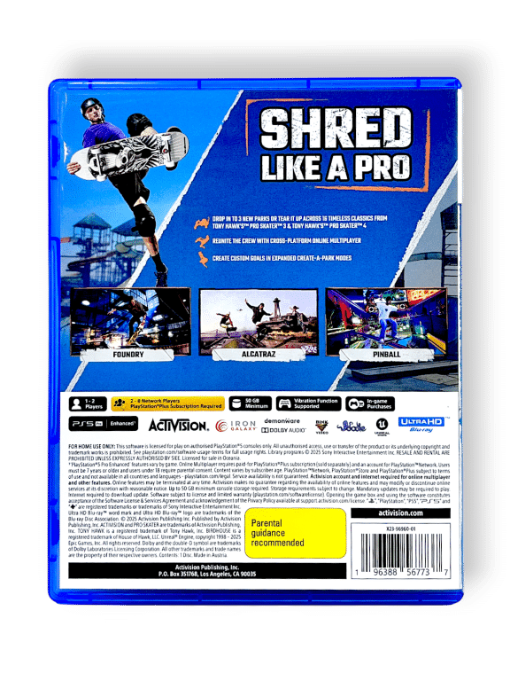 TONY HAWK'S PRO SKATER 3 + 4 (PS5) *MINT COMPLETE* - Image 3
