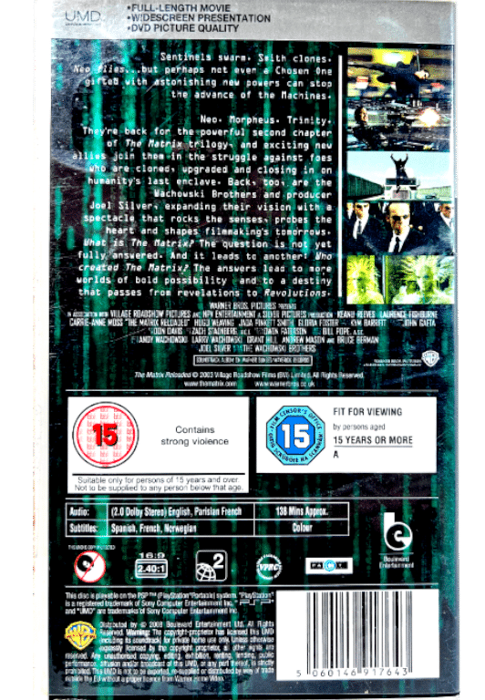 The MATRIX Reloaded (PSP MOVIE) - Image 2