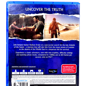 Uncharted 3: Drake's Deception REMASTERED (PS4)