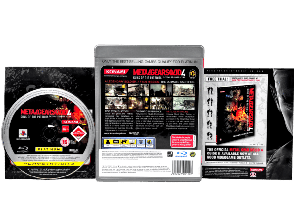 Metal Gear Solid 4 Guns of the Patriots (Gold Award) PS3 *COMPLETE COLLECTOR'S* - Image 2