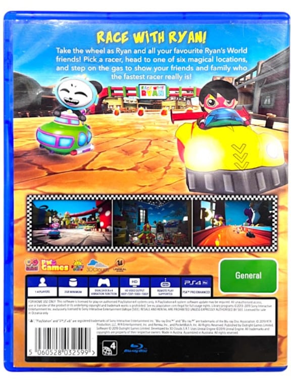 Race with Ryan (PS4) *MINT COMPLETE* Appleby Games