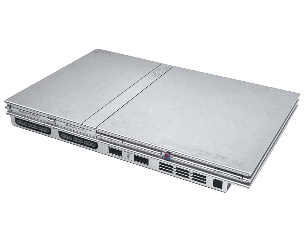 PS2 Slim SILVER PlayStation 2 Console *NTSC REGION - PLAYS USA/CANADA GAMES*