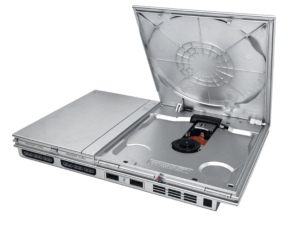 PS2 Slim SILVER PlayStation 2 Console *NTSC REGION - PLAYS USA/CANADA GAMES*