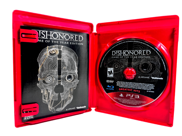 Dishonored GOTY Edition (PS3 MINT COMPLETE) *GENUINE RED CASE* - Image 2