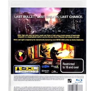 METRO LAST LIGHT (PS3)