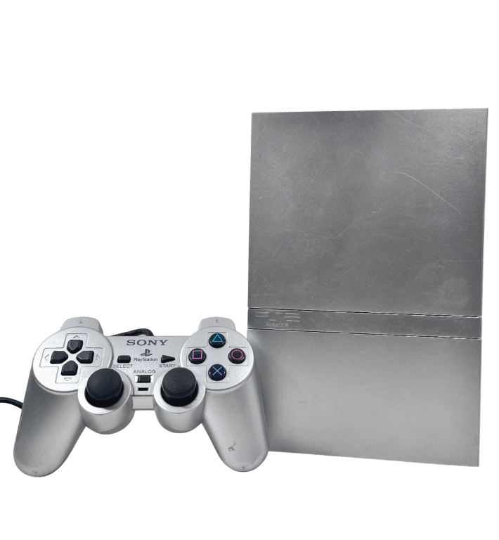 PS2 Slim SILVER PlayStation 2 Console *NTSC