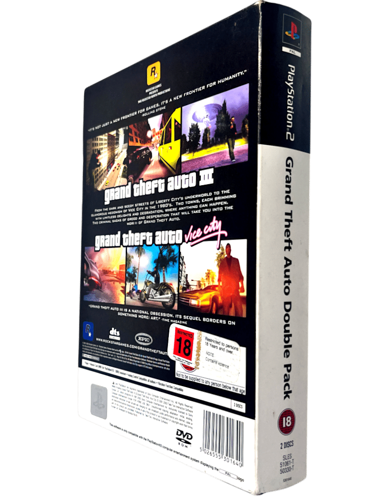 Grand Theft Auto III + GTA Vice City (PS2) *ROCKSTAR GAMES BOX SET*