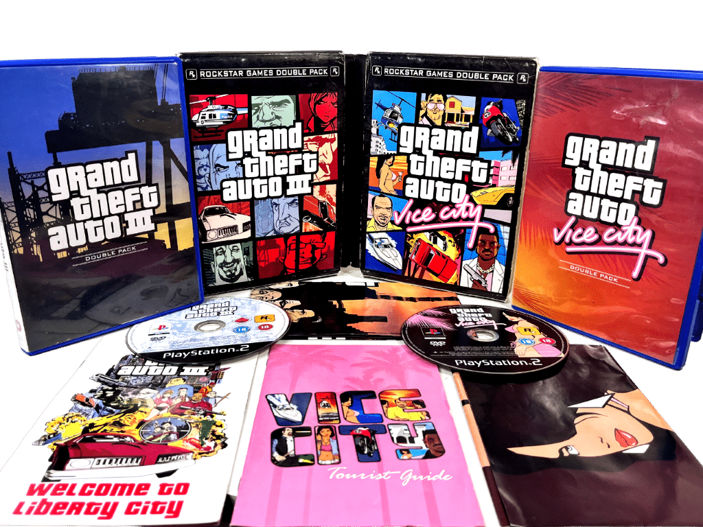 Grand Theft Auto III + GTA Vice City (PS2) *ROCKSTAR GAMES BOX SET*