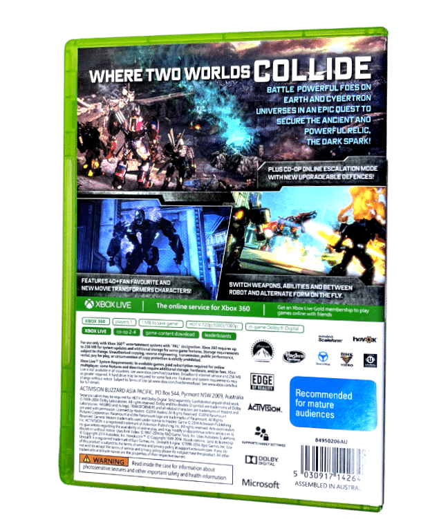 TRANSFORMERS: Rise of the Dark Spark (Xbox 360) *MINT COLLECTOR'S* - Image 3