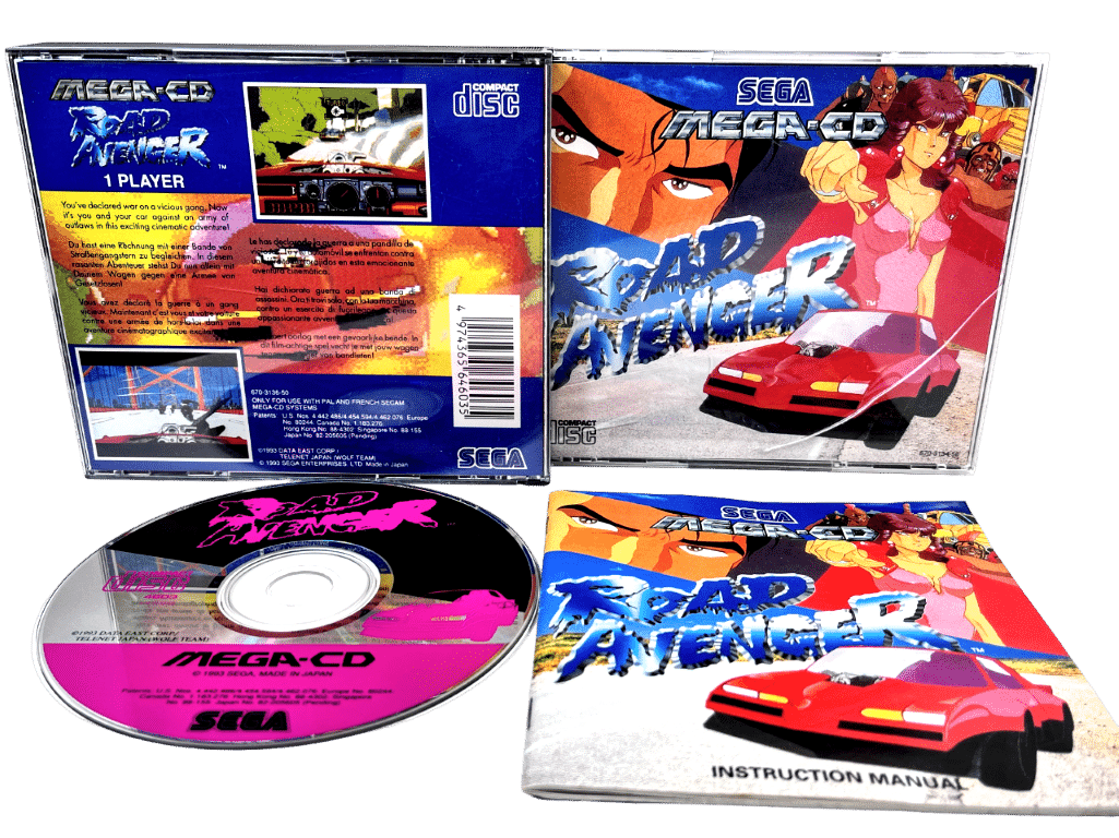 ROAD AVENGER (Sega Mega CD) Road Blaster *MINT COMPLETE* - Appleby