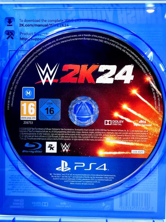 WWE 2K24 (PS4) *MINT COMPLETE* Appleby Games
