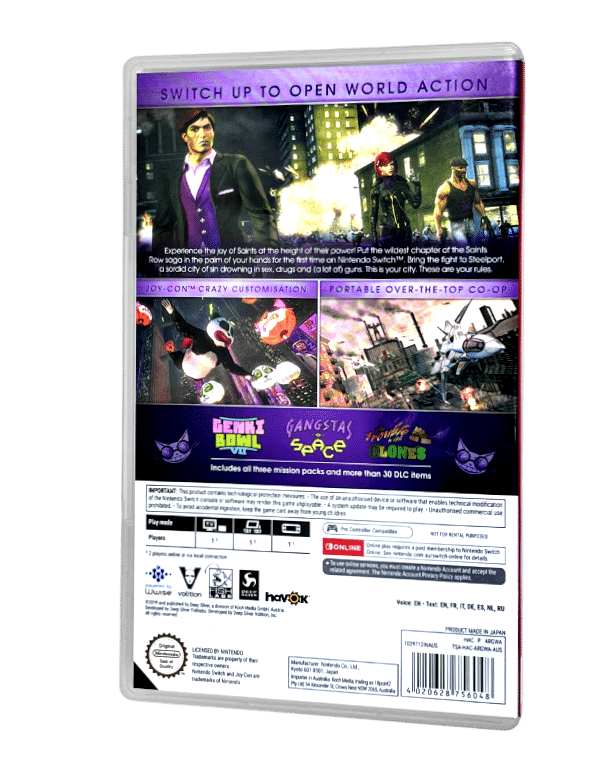 Saints Row the Third: The Full Package (Nintendo Switch) Appleby - Main Image