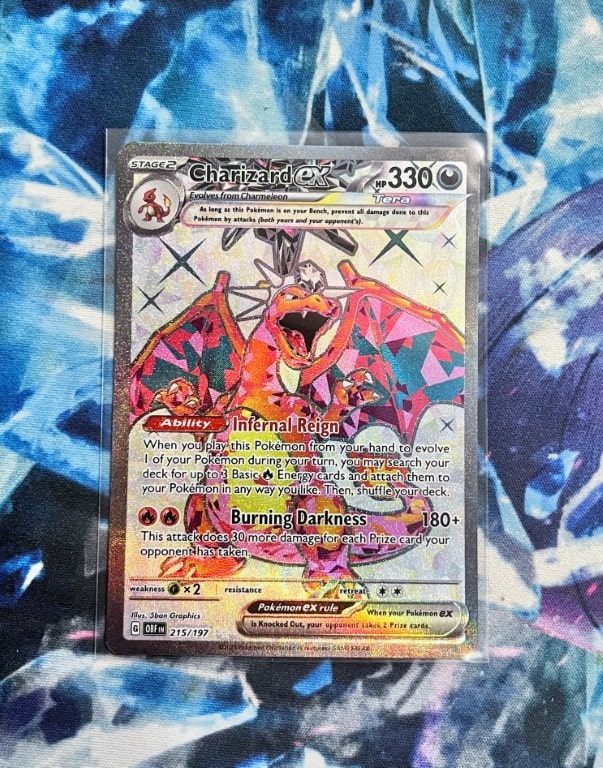Charizard Ex 215/197 Ultra Rare PSA 10 Pokémon TCG S&V Obsidian Flames