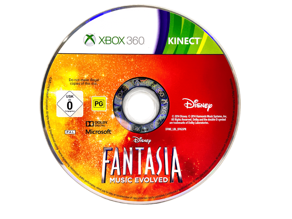 DISNEY FANTASIA: Music Evolved (Xbox 360 KINECT) *RARE* Appleby