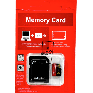 SD Memory Card Adapter + 64GB MicroSD Card Combo